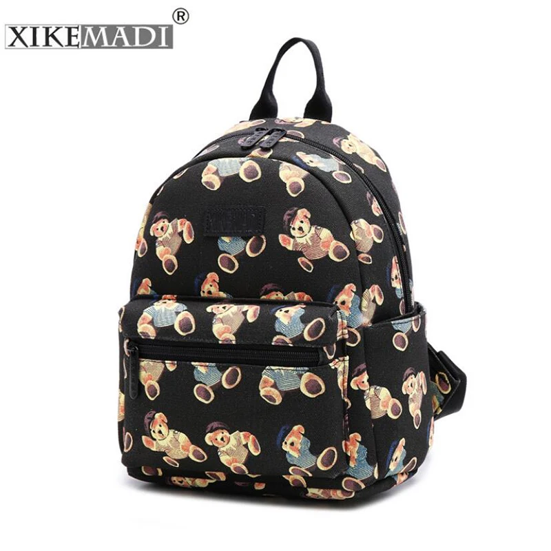 Xikemate рюкзак женский холщовый для ноутбука Женская дорожная сумка с рисунком
