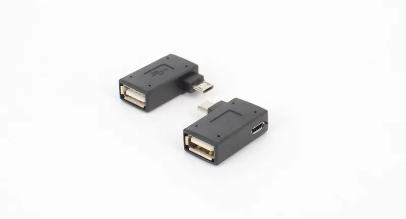 Микро-адаптер USB 2 0 мама-папа Micro OTG источник питания 2018 порт 90 градусов левый