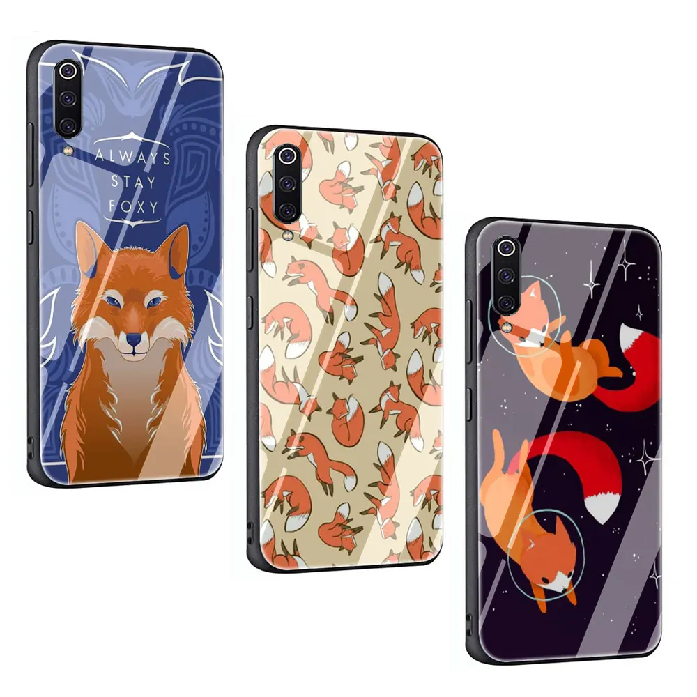Чехол Sly fox из закаленного стекла для телефона Xiaomi Mi 8 9 Redmi 4X 6A Note 5 6 7 Pro Pocophone
