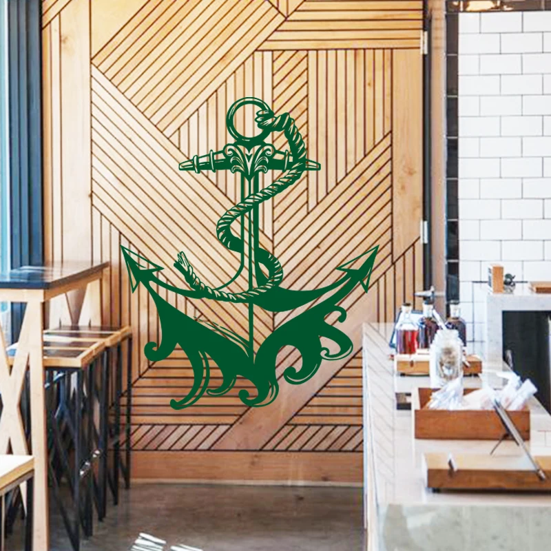 Недорогое украшение для дома настенный стикер с якорем круизов съемный декор