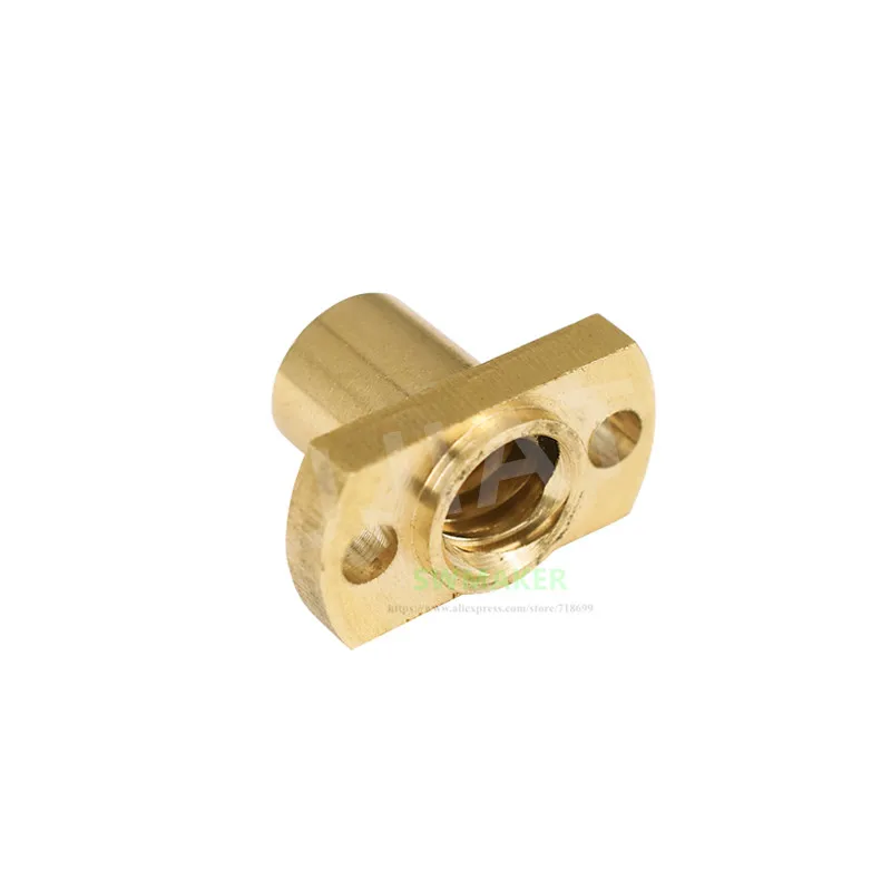 

1pcs TR8 lead screw brass nut T8*8 Trapezoidal Screw Nuts Pitch 2mm guide 8mm for 3D printer parts
