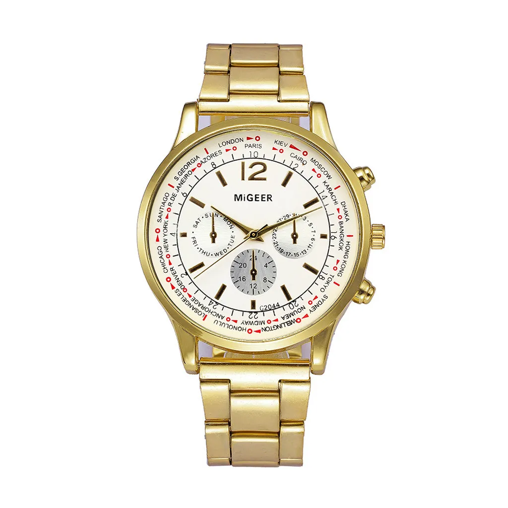 Лучшие Продажи Повседневные спортивные мужские часы модный синий циферблат