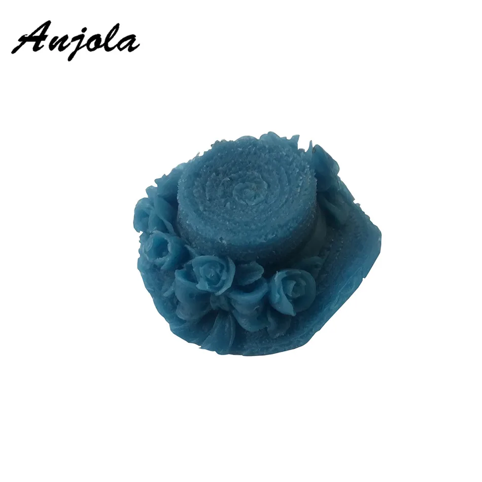 Anjola Diy силиконовые формы круглый соломенная шляпа украшения торта ручной