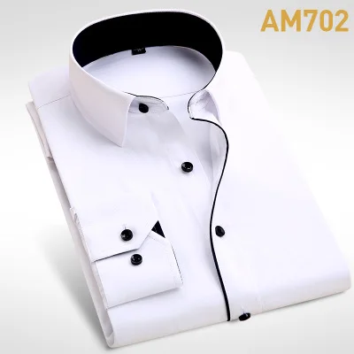 picture color Мужская деловая рубашка, большие размеры 10XL 11XL 12XL 13XL 14XL, рубашка с длинным рукавом и отворотом, коммерческий светильник, синий цвет 7XL 8XL 9XL - Цвет: picture color