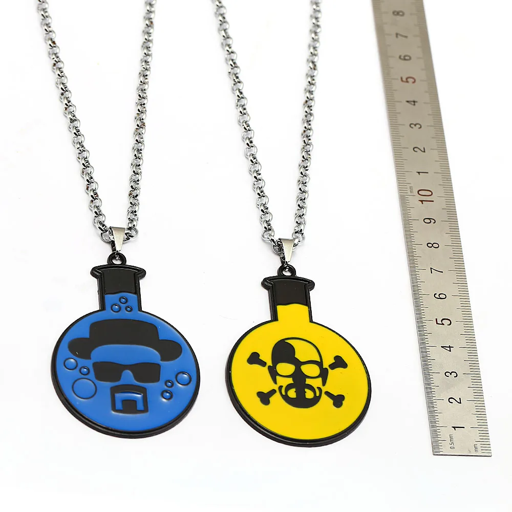 Breaking Bad Necklace Chemical Symbol Br Ba Pendant Skull Necklaces Men Jewelry Gift | Украшения и аксессуары
