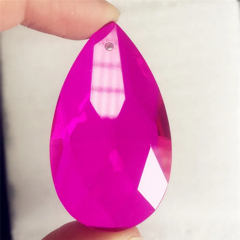 

Hot Sales 100pcs 50mmx30mm Teardrop Pendants Chandelier Parts Glass Trimming Lamp Accessories for Home/Wedding Decoration