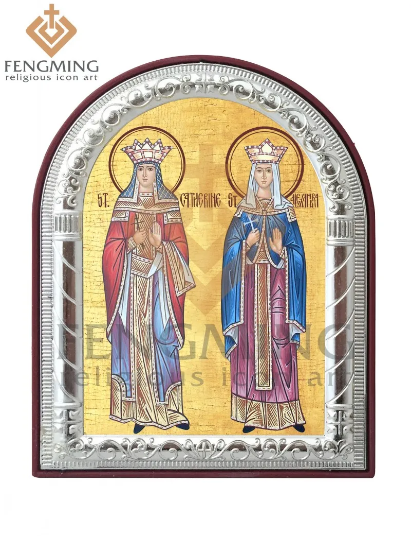 Новый дизайн восточные православные религиозные предметы икона Святой Катерины