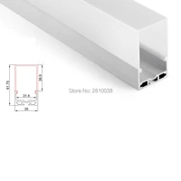 100 x 2m setslot surface mounting led profile aluminum deepest square shape aluminium led channels for ceiling lights