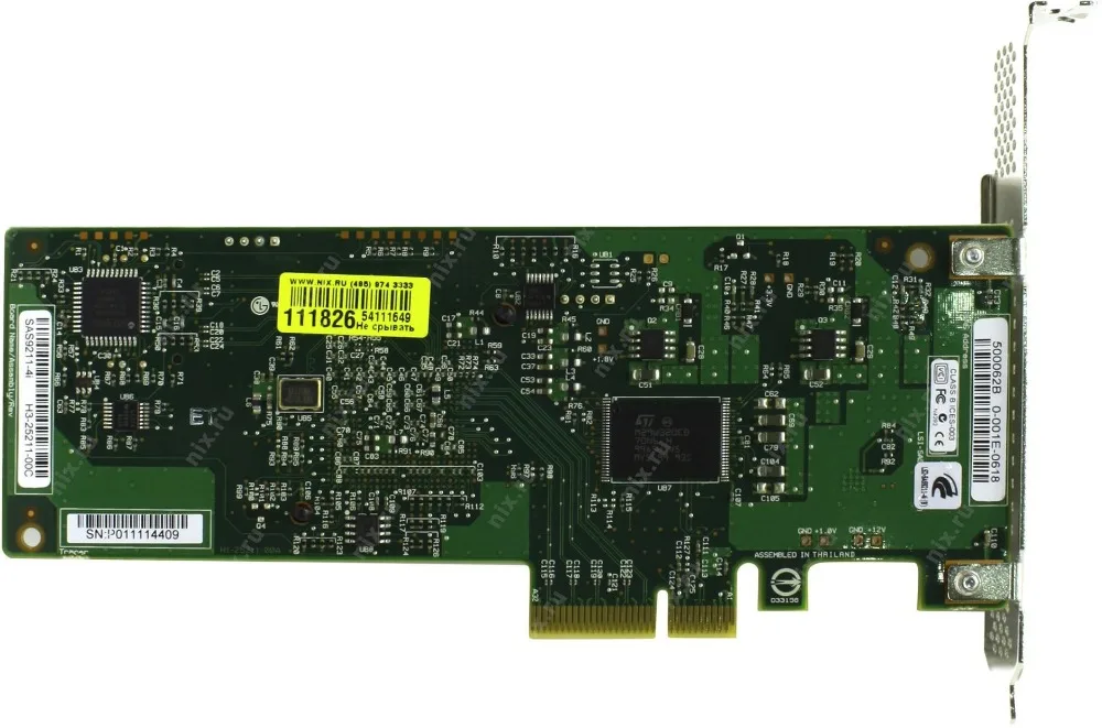 RaidStorage Avago LSI SAS 9211-4I LSI00190 4 порта RAID HBA jino SATA SFF8087 6 ГБ PCI-E 2 0 X4 карта контроллера |
