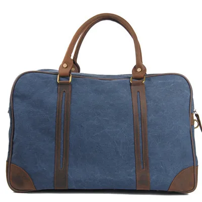 Vintage military Canvas Leather men travel bags Large weekend luggage gym sports &amp leisure Huge duffel tote | Багаж и сумки