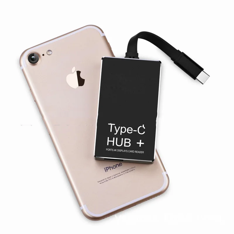 Адаптер KEMBONA USB Type C Hub с выходом 4K HDMI HD 2 порта 3 0 слотами для SD и Micro карт зарядный