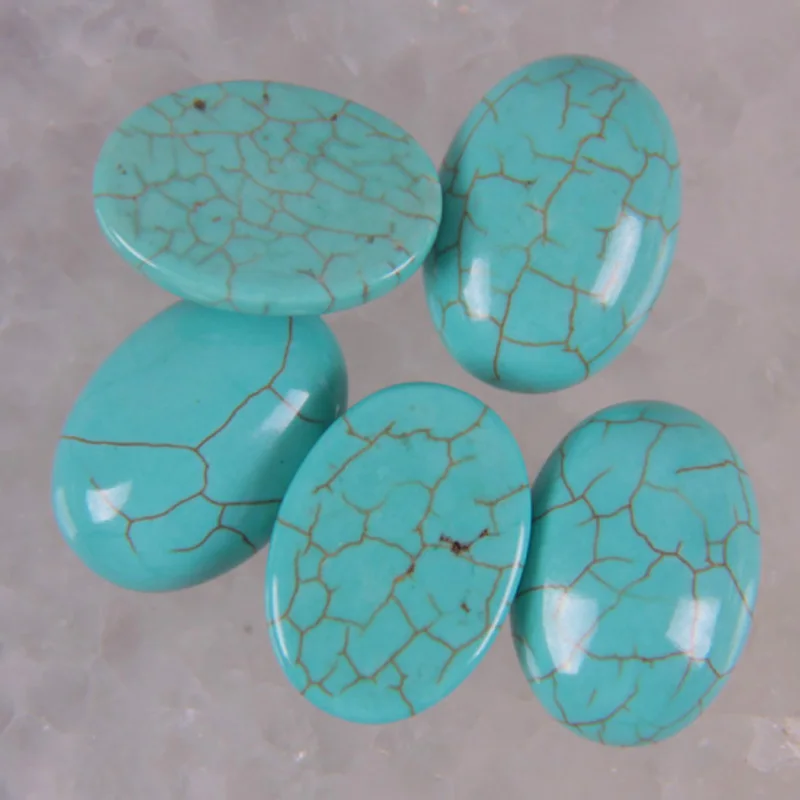 

18x13 мм овальный кабошон Howlite ювелирные изделия для женщин Подарочный бисер (10 шт./лот) H027