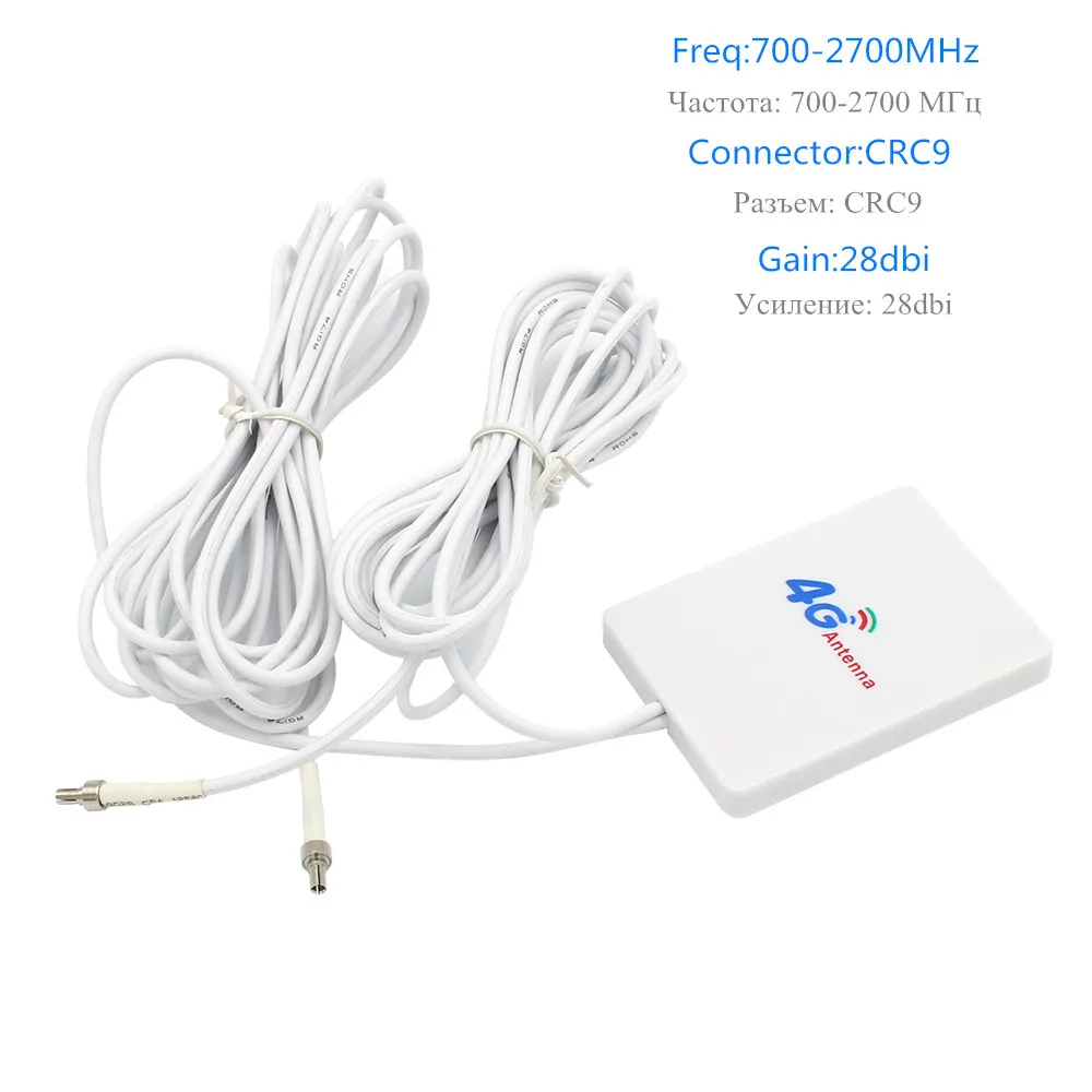 Антенна CRC9 28dBi 5M 4G WiFi 3G LTE 700 2700 МГц двойной кабель для Huawei E3372 E3276 Vodafone K5007 ZTE