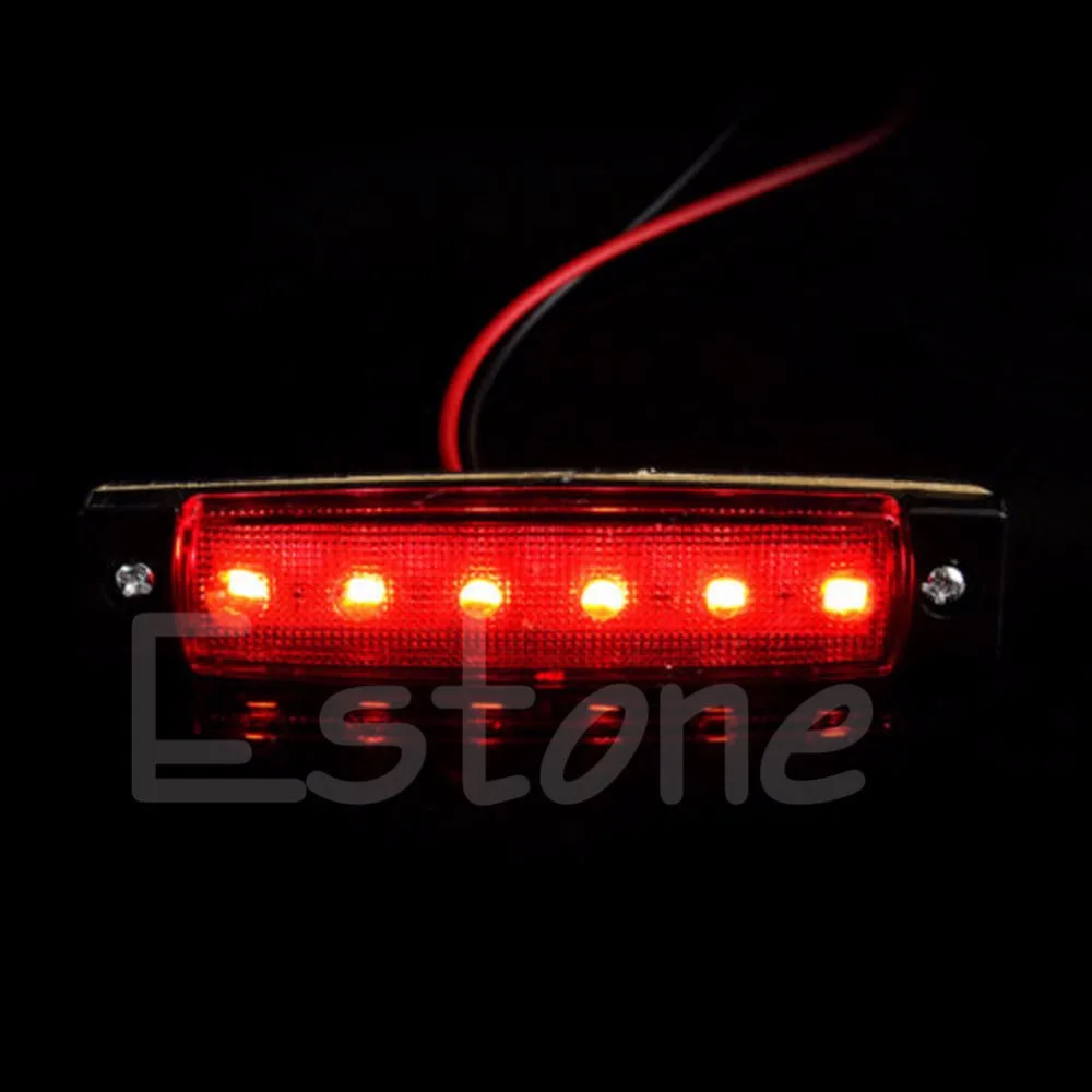 2 шт 12V 6 СВЕТОДИОДНЫЙ грузовик ЛОДКА АВТОБУС RV прицеп Боковые указатели поворота