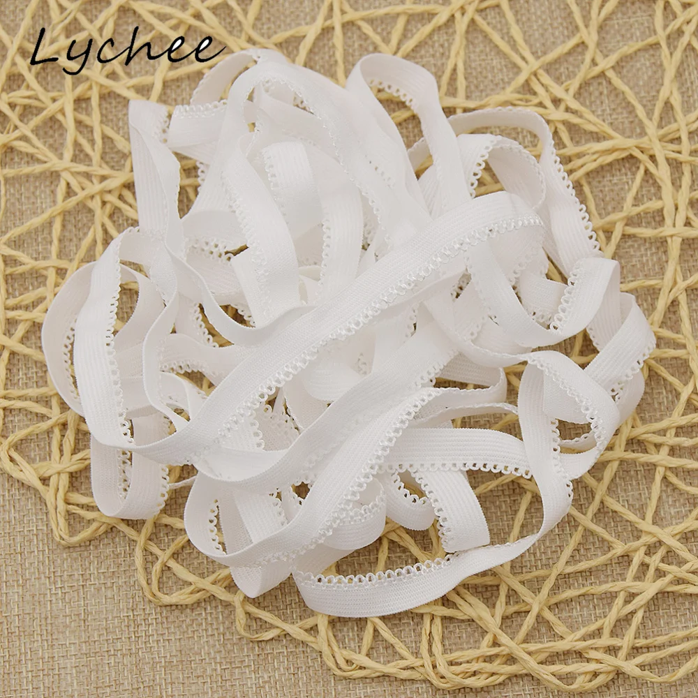 Lychee 5 м белый цвет кружевная эластичная нейлоновая лента трусики короткая нижнее