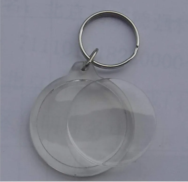 170 шт. пустые акриловые круглые Брелоки для ключей фотография 1 8 дюйма/4 6 см|acrylic
