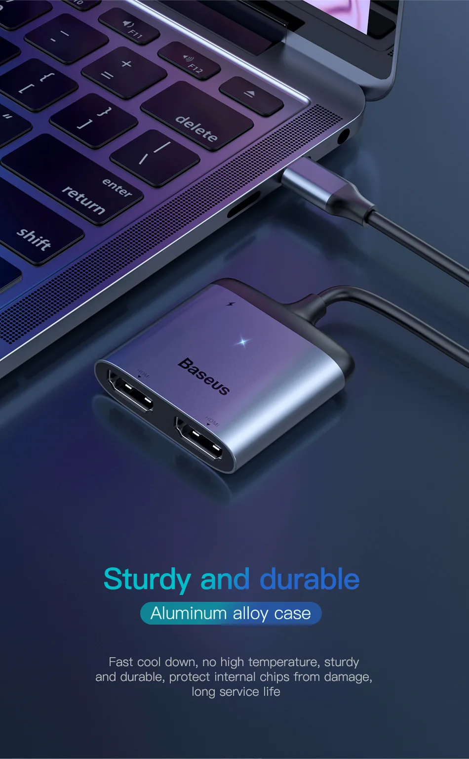 Baseus USB C концентратор Тип C концентратор HDMI Ethernet мульти USB 3,0 Порты и разъёмы Thunderbolt 3 2 Мощность адаптер для MacBook Pro Air док-станция для USB-C концентратор