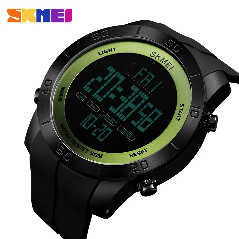 

SKMEI Sport Watch Men Waterproof Watches Countdown Alarm Clock Men LED Digital Electronic Wrist Watch Relogio Masculino 1353