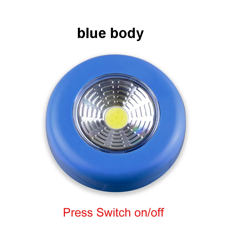 Blue No Sensor Ночной светильник с датчиком движения PIR инфракрасный светодиодный ночник с питанием от батареи для прихожей настенный светильник для лестницы Светильник для шкафа детский сенсорный светильник s - Испускаемый цвет: Blue No Sensor