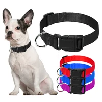 nylon dog collar small dog collars cheap pet collar for small medium dog cat pet blueredpurpleblack 4 size