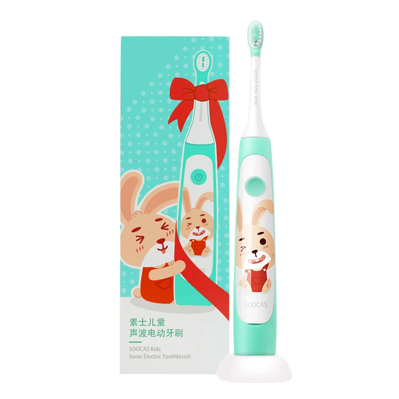 C1 Toothbrush SOOCAS Sonic электрическая зубная щетка для детей IPX7 Водонепроницаемый детская зубная щетка перезаряжаемая электрическая зубная щетка 2 Режим очистки - Цвет: C1 Toothbrush