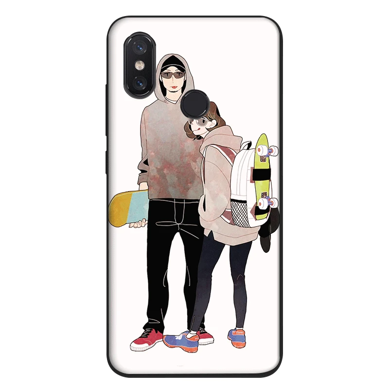 Black TPU Silicone Case Cover for Xiaomi Redmi 4A 4X 5 5A Plus 6A 6 Pro S2 Sport skate board Cases | Мобильные телефоны и