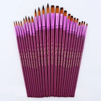 1224pcs artist different size fine nylon hair paint brush set for watercolor acrylic oil painting brushes drawing art supplies