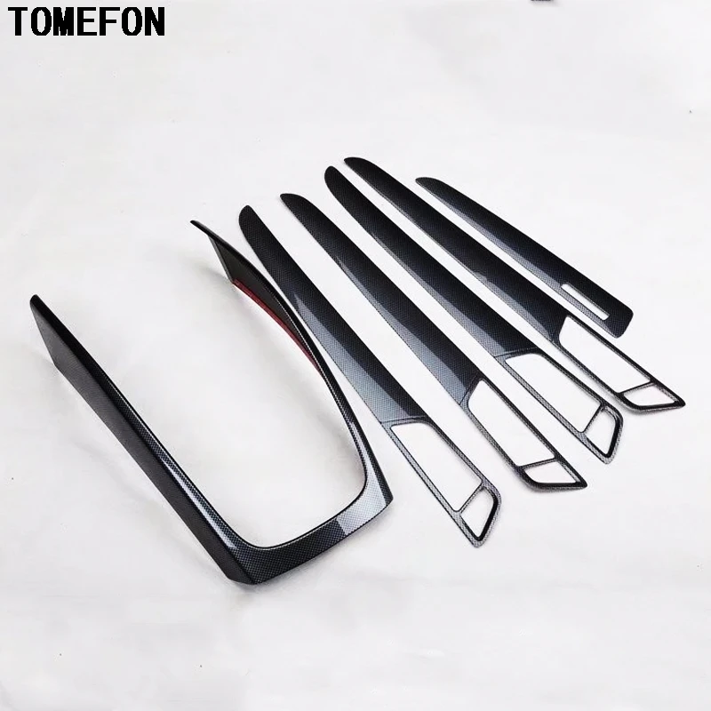 TOMEFON ABS пластик углеродное волокно Передняя шестерня Shif Панель рамка 4 дверная