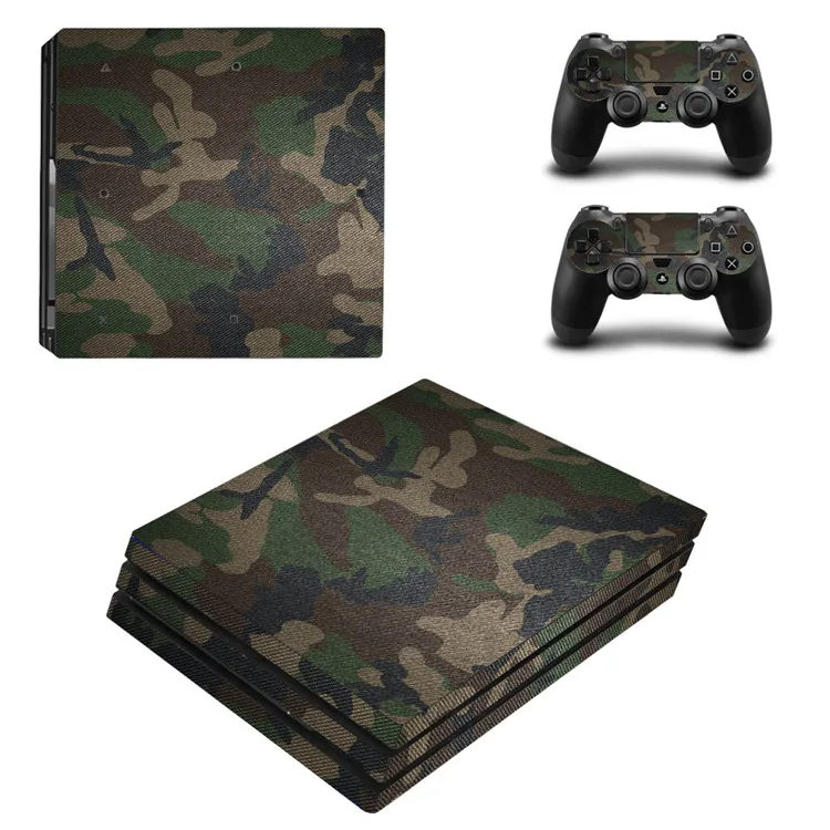 Новая камуфляжная виниловая Защитная пленка для Sony Playstation 4 Pro консоль + 2 шт