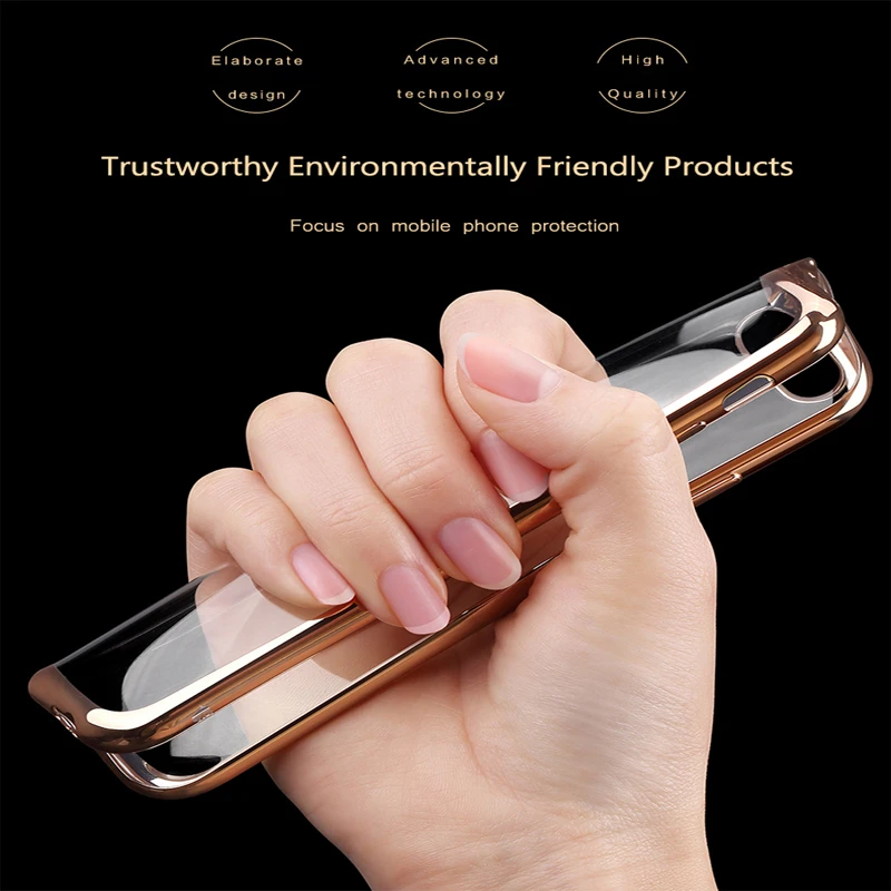Luckguard кристалл мягкий силиконовый прозрачный чехол для iPhone 6 6S ультра-тонкий