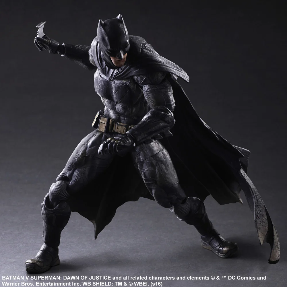 Play Arts KAI Batman v Superman Dawn of Justice № 1 Бэтмен ПВХ фигурка Коллекционная модель игрушки 25 см