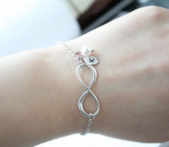 10 шт. большой браслет невесты бесконечность персонализированные браслеты для