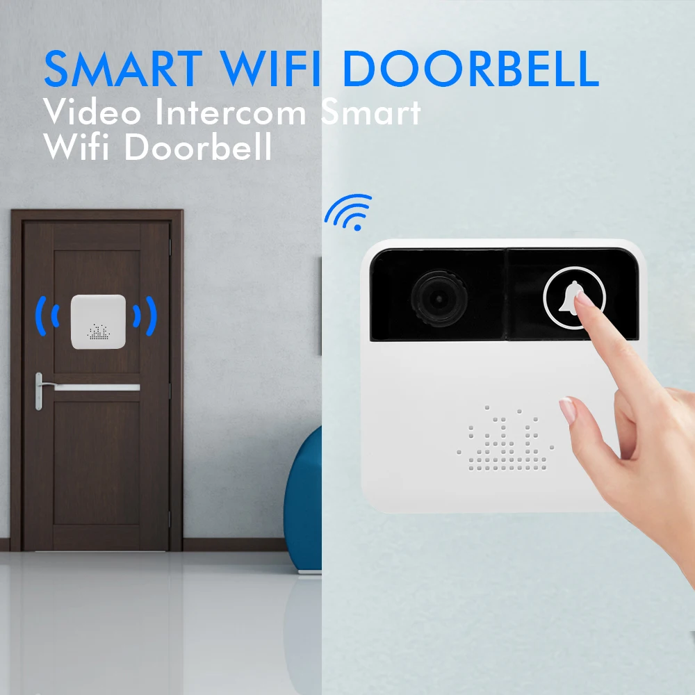 Wistino 720P WiFi дверной Звонок камера беспроводная видеокамера ночное видение