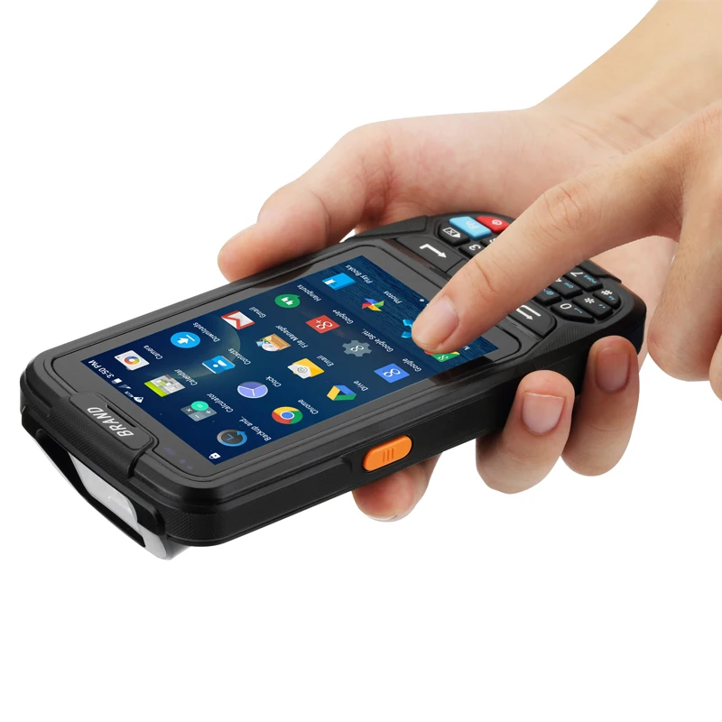 Android 7 0 портативный pos терминал с NFC UHF RFID считыватель памяти 4 дюймовый большой