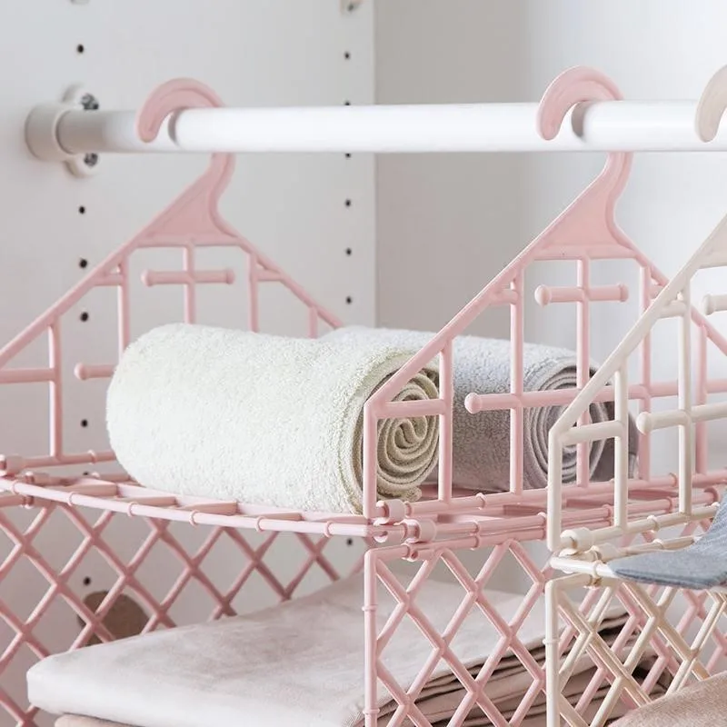 Многослойные держатели для хранения гардероба складывающаяся одежда нижнее