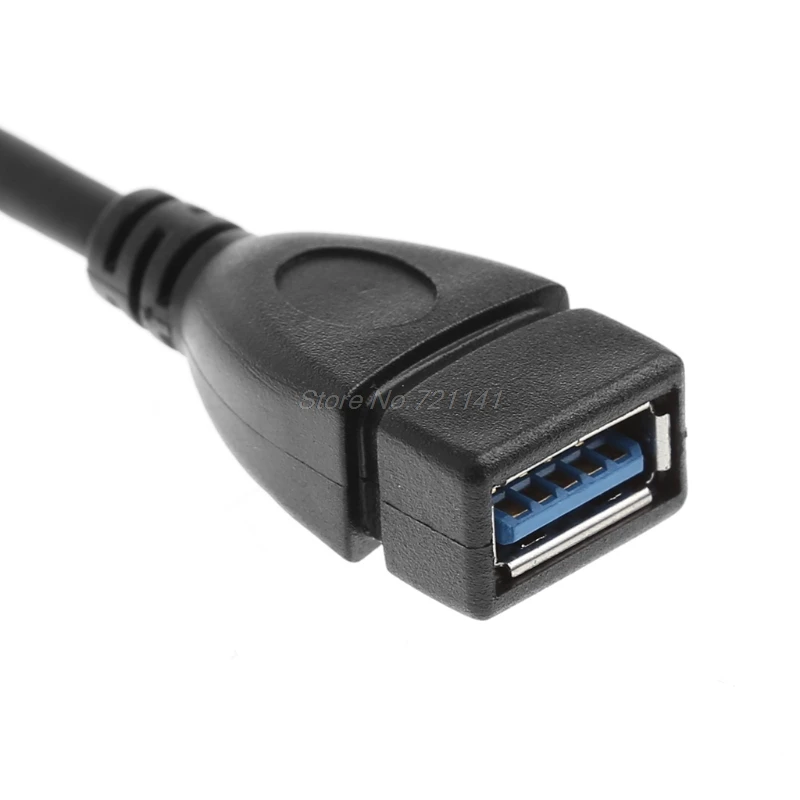 USB 3 0 тип A левый/правый угол 90 градусов штекер к прямой Женский Кабель адаптер