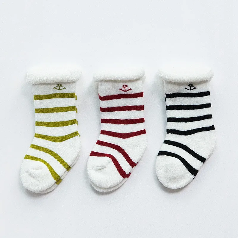 COOTELILI 3pairs/lot Thicken Winter Kids Socks Baby Girl Clothes Boys Stuff For Newborns Warm Long Infant 0-3Y | Мать и ребенок