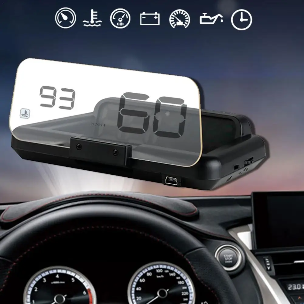 Новый OBD Автомобильный проектор скорости Hud цифровой Скорость ometer Head Up Дисплей OBD2