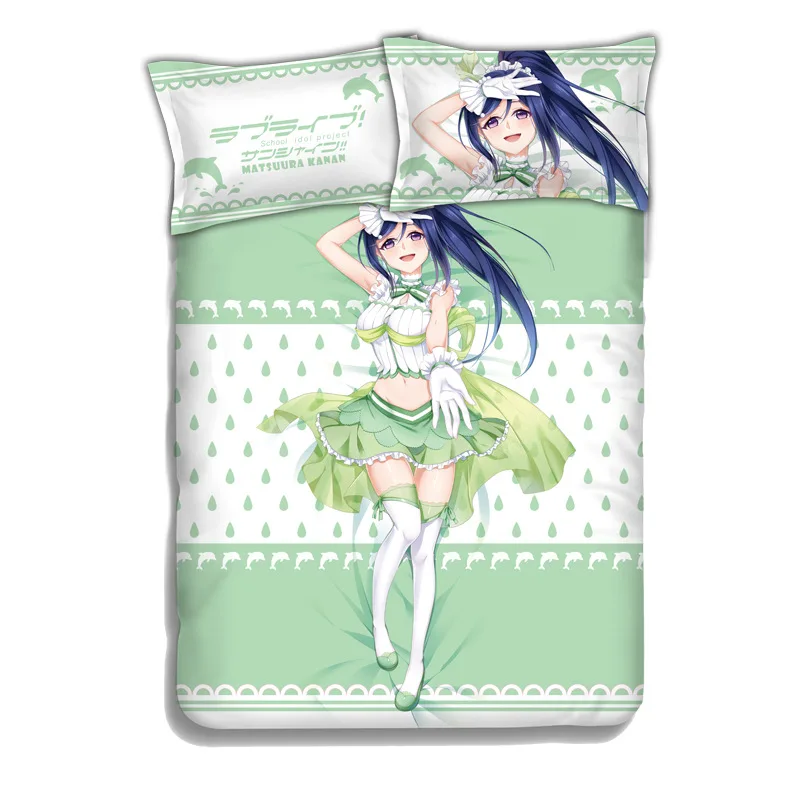 Японское аниме LoveLive! Sunshine! Комплект постельного белья Kanan Matsuura покрывало из