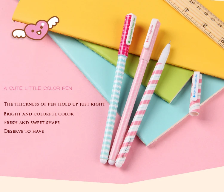 10 шт. Корейская новая Цветочная многоцветная гелевая ручка Kawaii Канцтовары Canetas