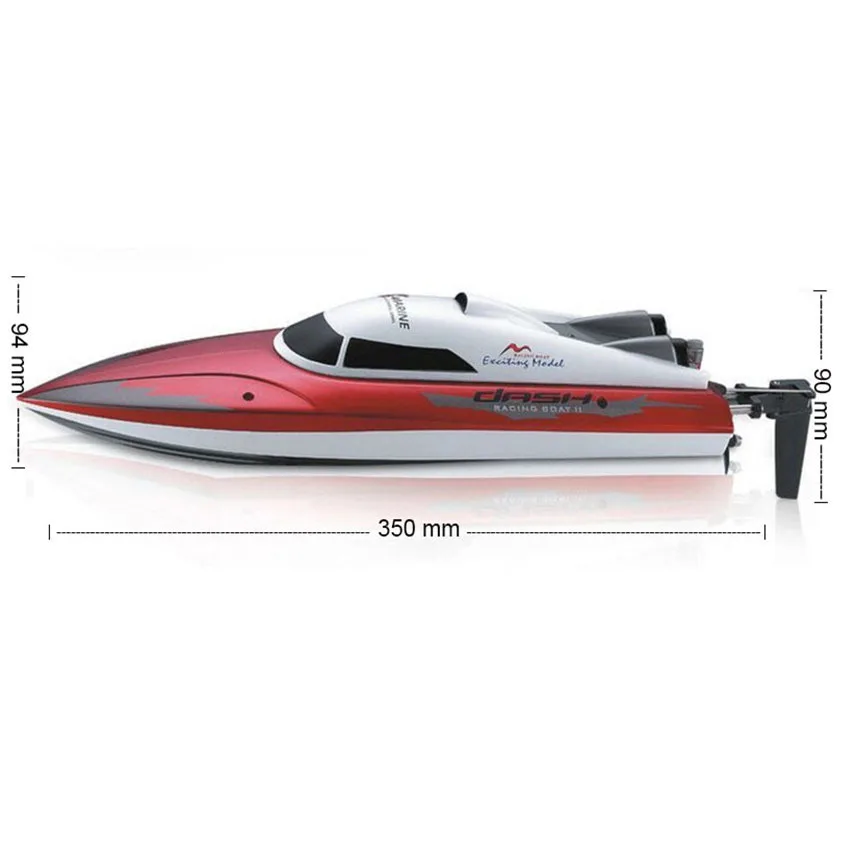 

RC Boat Electric High Speed Racing Remote Control Boat Radio-controlled Speedboat with 370 Racing Motor Model Toys for Boys Gift