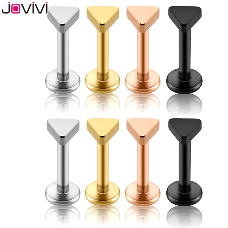 Jovivi 316L Нержавеющая сталь Labret Monroe кольцо для губ хрящевая спираль козелка пирсинг