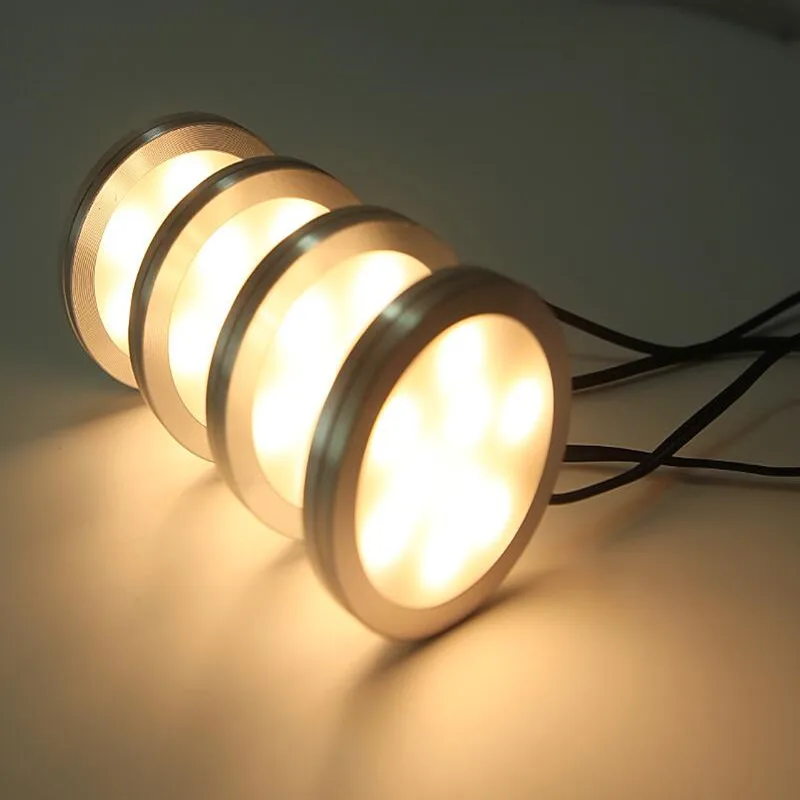 Светодиодные лампы под шкафом с 2-ходовым переключателем 4 в комплекте 12 В