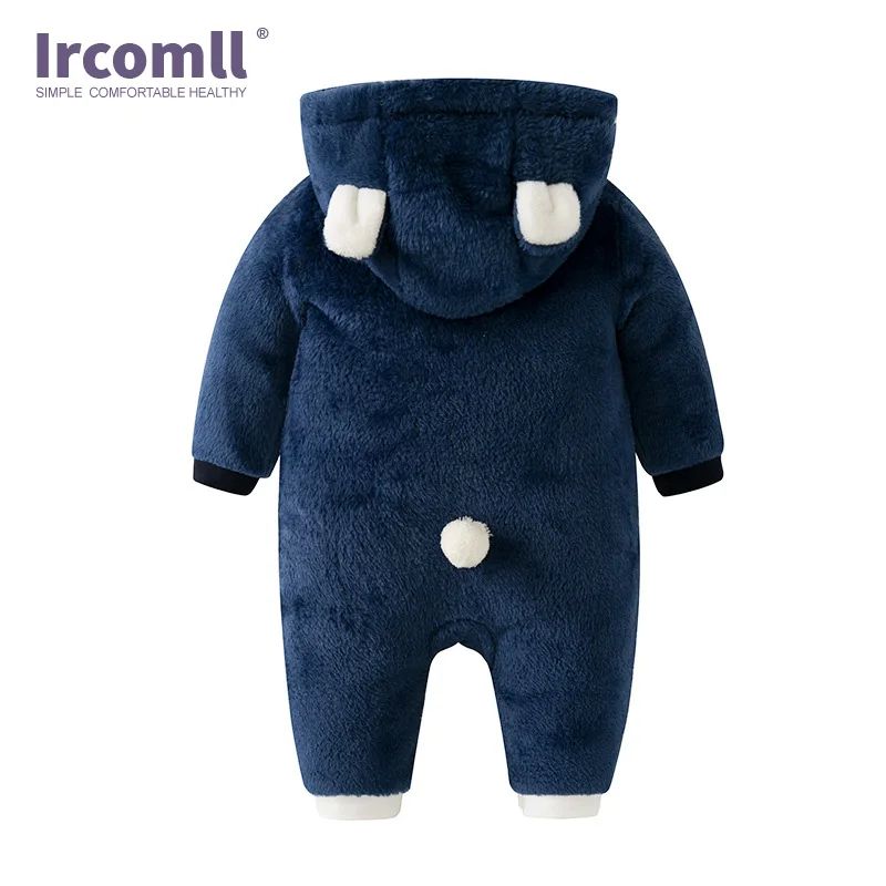 Комбинезон для новорожденных Ircomll теплый мягкий флисовый комбинезон с