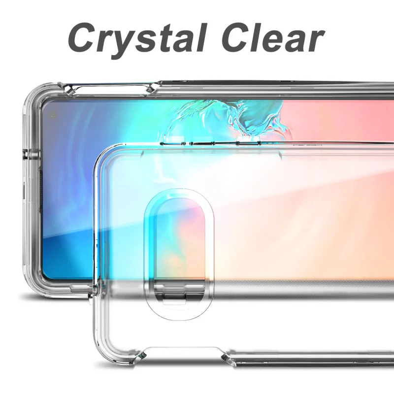 Hot Clear 3 in 1 Case for Samsung Galaxy S10 Lite Transparent Hard Cover PC Silicone Bumper Shockproof S10e 360 | Мобильные телефоны