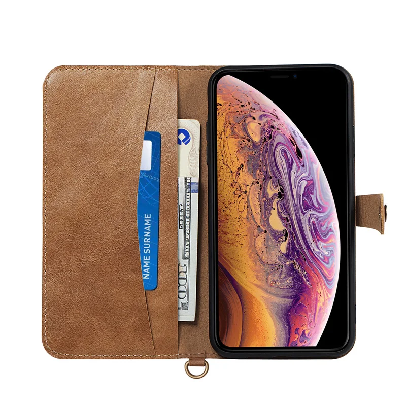 Чехол-книжка для iPhone X XS Max XR из натуральной воловьей кожи | Мобильные телефоны и