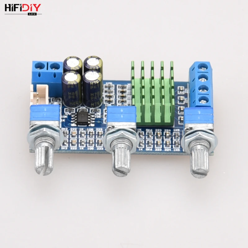 HIFIDIY LIVE A2.0-3B TPA3116 2.0 Amplifier Board Car Digital Audio 30W*2 Home TREBLE BASS adjust for Speaker | Электроника