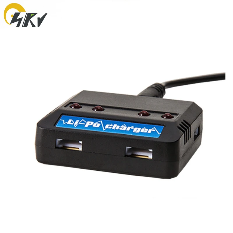 Зарядное устройство 4 в 1 USB 2 5 В для аккумулятора 3 7 RC Lipo с кабелем XH2.54|Зарядные