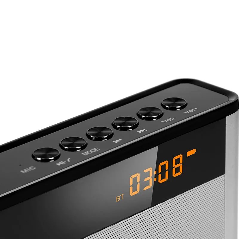 P2 10 Вт Bluetooth динамик Портативный беспроводной Hi-Fi супербасы двойной динамик s Саундбар с микрофоном TF FM радио USB звуковая коробка светодиодный дисплей