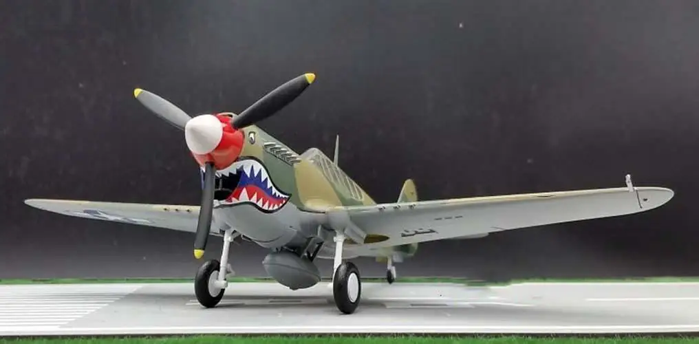 WWII US P-40M Flying Tigers AVG aircraft 1/48 diecast plane Easy model |